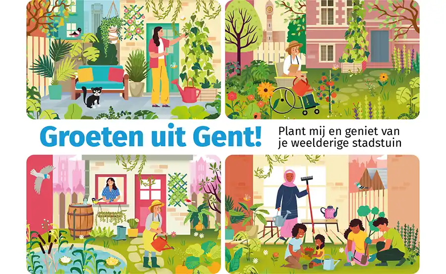 Gent wil meer groen: tuinen spelen sleutelrol in klimaatadaptatie
