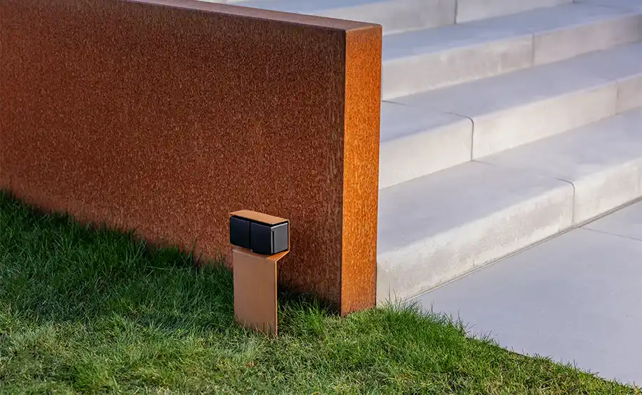 niko tuinpaal in cortenstaal