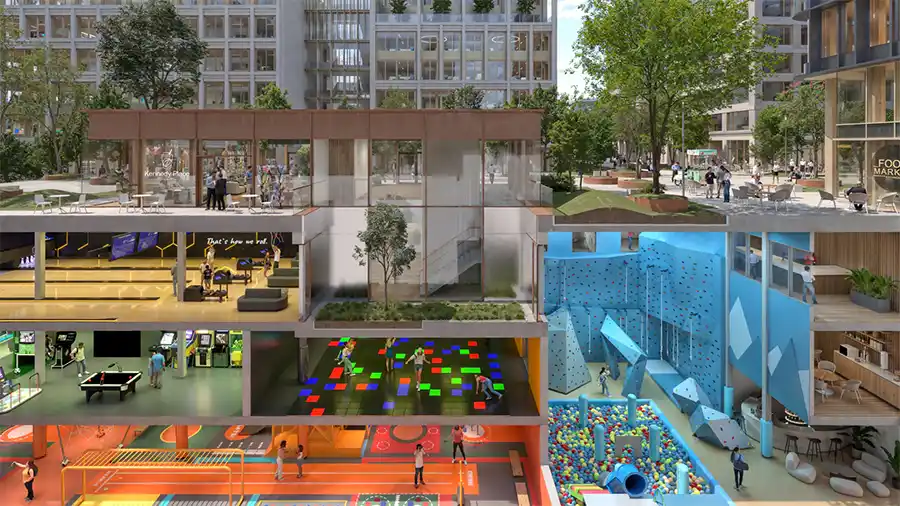 Kennedy Park in Kirchberg luxemburg