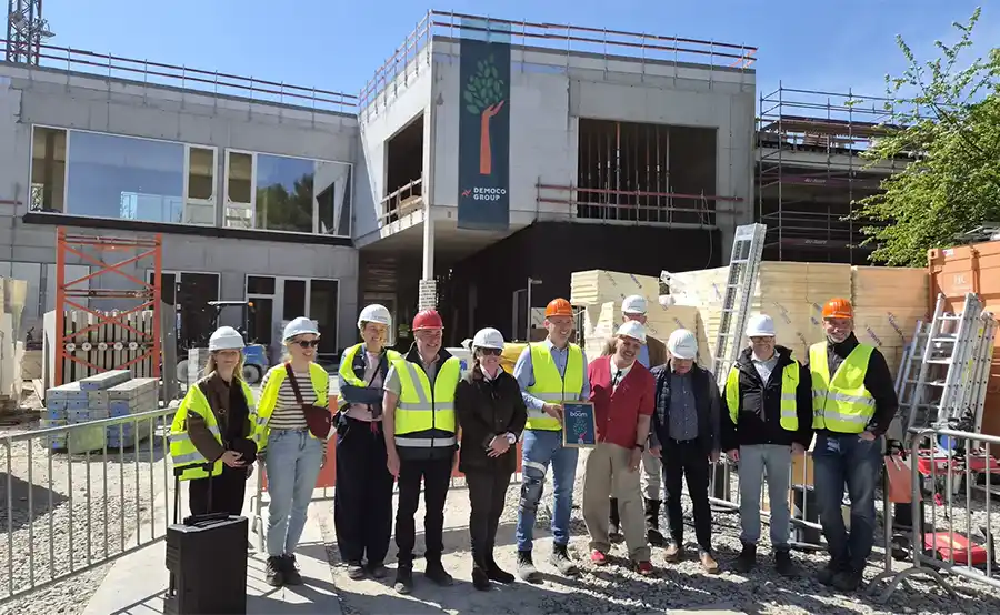 Ruwbouw nieuwe Reynaertschool in Kruibeke is klaar