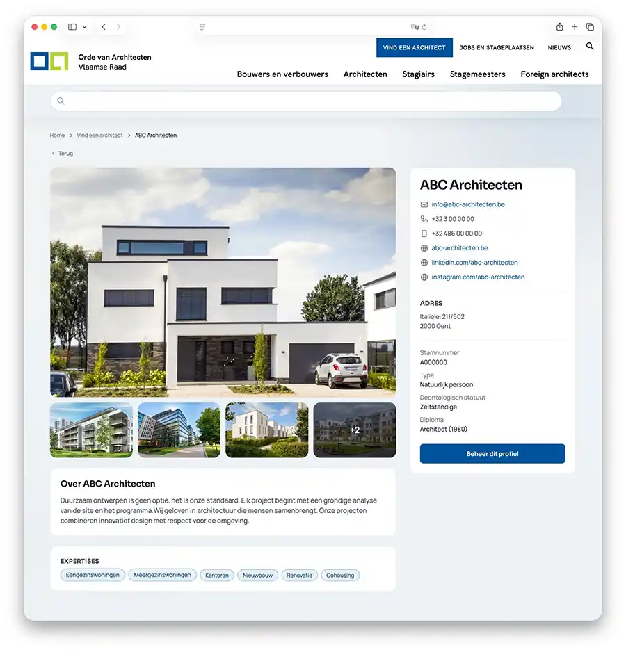Nieuwe gratis webtool van de orde van Architecten
