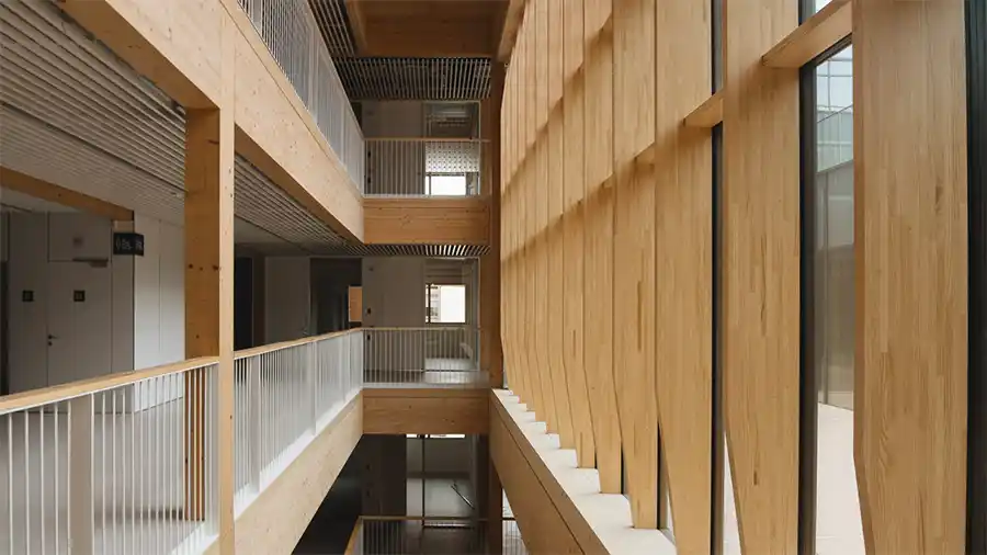 Houtbouw, De Universidad Pública de Navarra in Pamplona