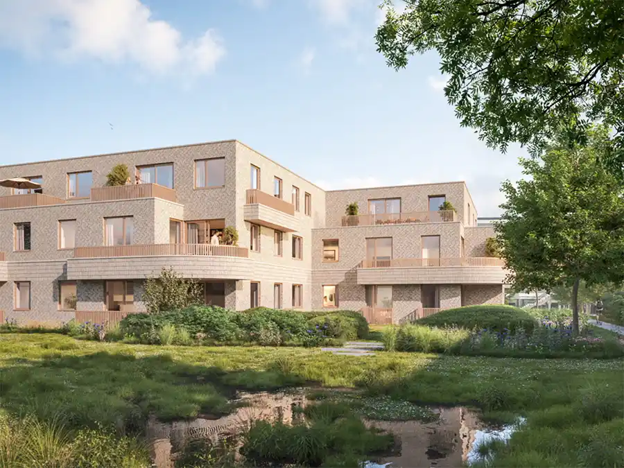 Nieuwe woonbuurt Nordee in Bredene