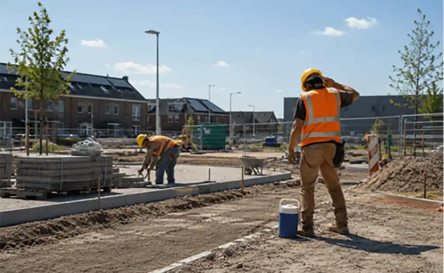 Hitteplan wijst op risico’s voor bouwplaats