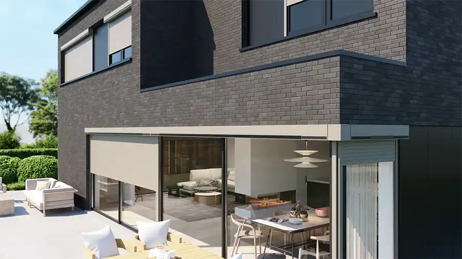 Screens houden de woning koel van binnen