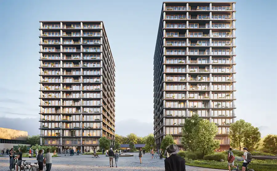 Tweede woontoren Sint-Pieterspoort in Gent uit de startblokken