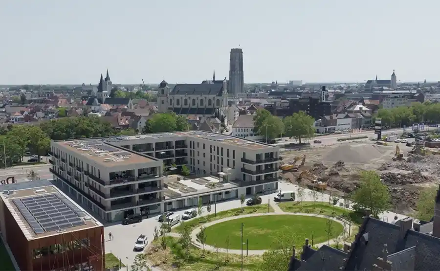 Rioolwarmte en geothermie verwarmen nieuwe Mechelse woonwijk