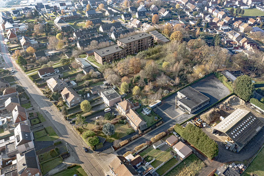 autoluwe woonwijk en nieuw buurtpark in Oostakker