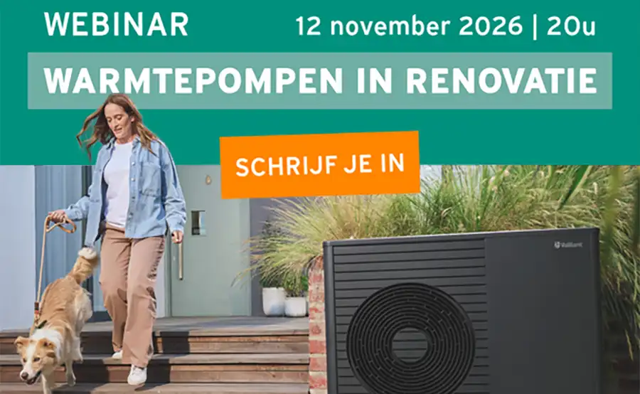 Gratis Webinar 12 november: warmtepompen in renovatie