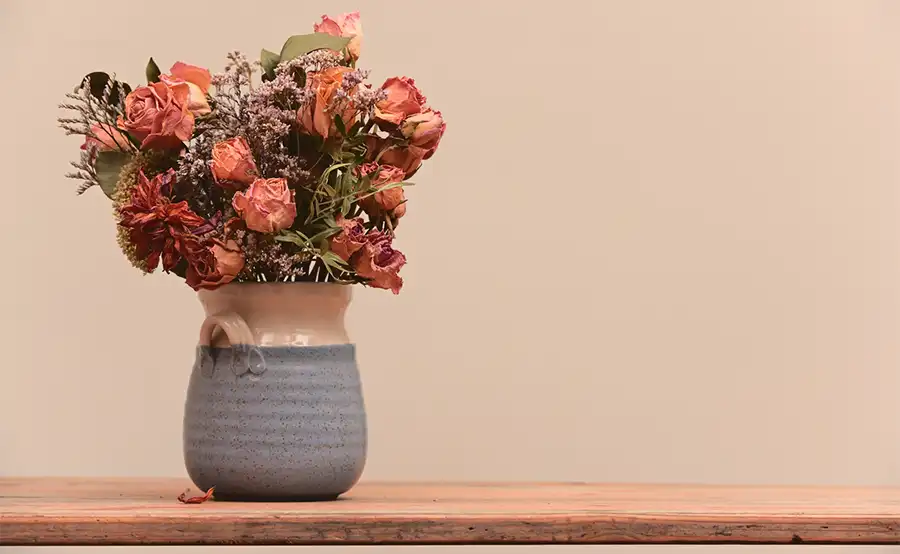 De juiste plek voor droogbloemen in huis