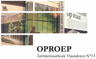 Oproep voor  projecten Architectuurboek Vlaanderen