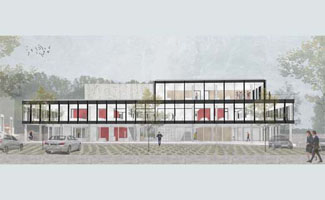 Nieuw gebouw van SPIE in Aalter