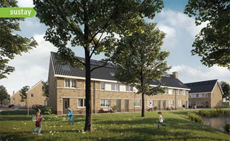 Sustay start met de realisatie van 44 nul op de meter huurwoningen in Waalwijk