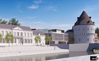 Bouw van luxeproject aan historische Broeltorens officieel gestart