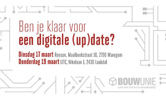 Bouwunie organiseert digitale (up)date voor aannemers