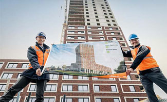 Hofbadtoren in Ypenburg bereikt hoogste punt