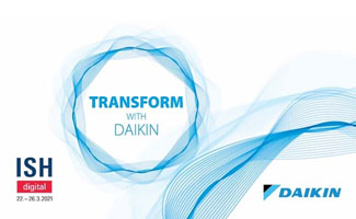 Daikin Europe trotse deelnemer ISH digital 2021