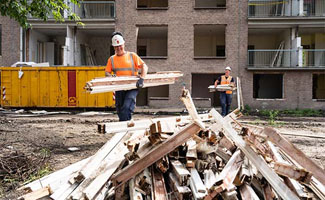 80% van materiaal uit drie Amsterdamse sloopprojecten wordt hergebruikt