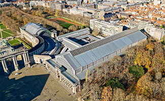 Laatste fase van dakenrenovatie in het Brusselse Jubelpark van start