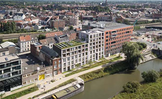 Nieuw woonproject in historische gebouwen aan Gentse Kleindokkaai