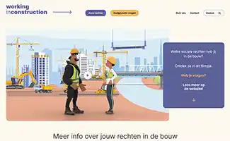 Nieuw platform informeert bouwarbeiders over sociale rechten