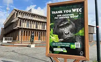 FSC bedankt WEC voor de keuze voor tropisch FSC-gecertificeerd hout