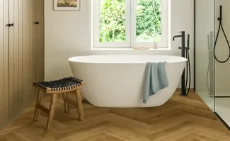 Quick-Step presenteert waterdichte visgraatlaminaat op Batibouw