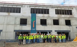 Nieuwe campus Pyxiscollege in Lanaken bereikt hoogste punt