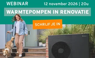 Gratis Webinar 12 november: warmtepompen in renovatie
